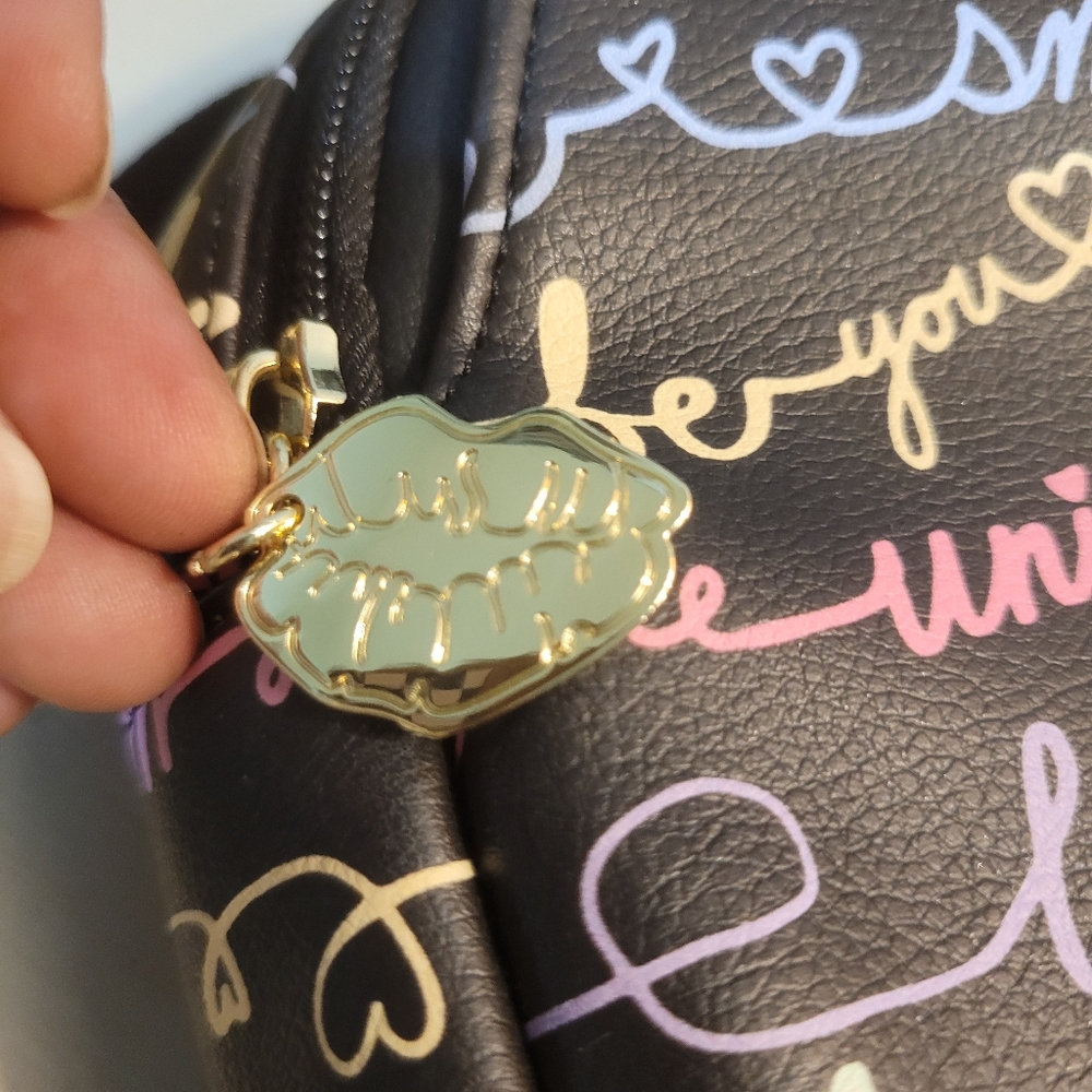 Betsy Luv Betsy Johnson Small Backpack with Colorful Signature Script - Picture 4 of 7